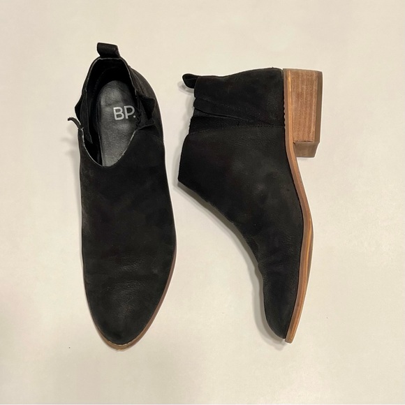 BP genuine leather black booties size 6.5 women’s - Picture 2 of 5